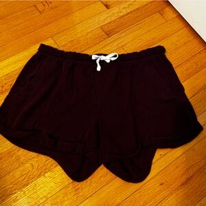 PINK Victoria's Secret Dark Burgundy Athletic Shorts